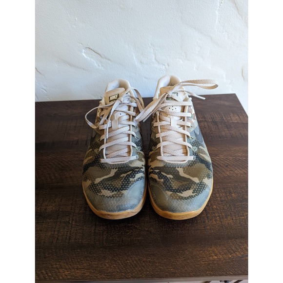 Nike Camo Metcon Athletic Shoes - Tan, Green, Gray - Picture 3 of 10